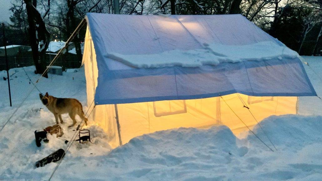 canvas tents provide excellent insulation